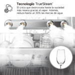 LG Lavavajillas - LG DF375HVS, 14 servicios, 10 programas, 60 cm, LED táctil, Tercera bandeja, TrueSteam™, QuadWash™, Inox antihuellas - Imagen 6