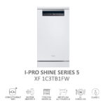HAIER Lavavajillas - Haier I-Pro Shine Series 5 XF1C3TB1FW, 11 servicios, 8 programas, 45 cm, Motor Inverter, Wi-Fi, Blanco - Imagen 3