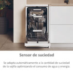 HAIER Lavavajillas - Haier I-Pro Shine Series 5 XF1C3TB1FW, 11 servicios, 8 programas, 45 cm, Motor Inverter, Wi-Fi, Blanco - Imagen 8