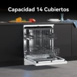 VOK Lavavajillas libre instalación 60 cm - VOK EVD-14FCWAD, 8 programas, 60 cm, Blanco - Imagen 6