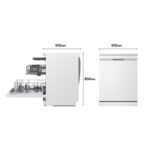 LG Lavavajillas - LG DF273FW, 14 servicios, 10 programas, 60 cm, QuadWash™, Blanco - Imagen 3