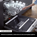 SAMSUNG Lavavajillas - Samsung DW60M6050FS, 14 servicios, 7 programas, 59.8 cm, Función Higiene, Configuración Flexible, Inox - Imagen 5