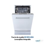 CATA Lavavajillas integrable 45 cm - CATA LVI 47010, 10 servicios, 8 programas, 44,8 cm, Acero Inoxidable - Imagen 2