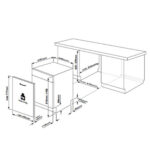 BEKO Lavavajillas integrable - Beko DIS35023, 10 servicios, 5 programas, 45 cm, Media carga, ProSmart, Sin panelar - Imagen 2