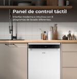 EVVO Lavavajillas libre instalación 60 cm - EVVO D5Y, 8 programas, 60 cm, Blanco - Imagen 2