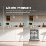 EVVO Lavavajillas integrable 60 cm - EVVO Di.2Y, 6 programas, 600 mm, Inox - Imagen 2