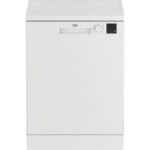 BEKO Lavavajillas - Beko DVN05320W, 13 servicios, 5 programas, 60 cm, Media carga, Clean&Shine™, Blanco