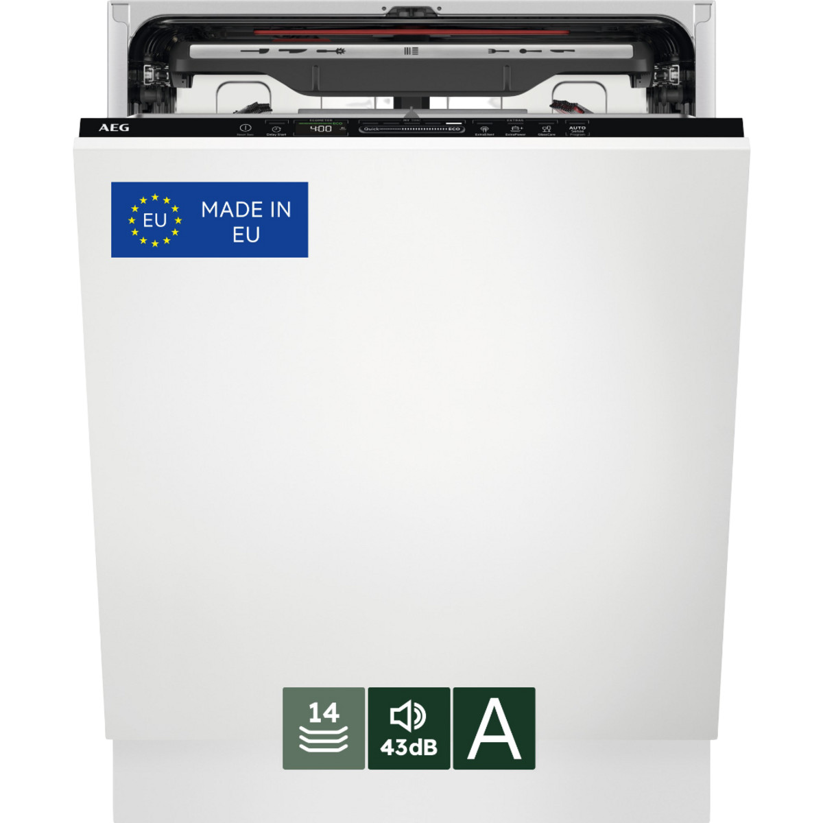 product_10928_1 AEG Lavavajillas integrable - AEG FSE76727P, 14 servicios, 7 programas, 60 cm, GlassCare, Tercera Bandeja, Sin panelar - Imagen 1