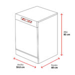 BEKO Lavavajillas - Beko BDFN36650XC, 16 Servicios, 11 Programas, 59.8 cm, Tercera bandeja, CornerIntense, DeepWash, Inox - Imagen 2