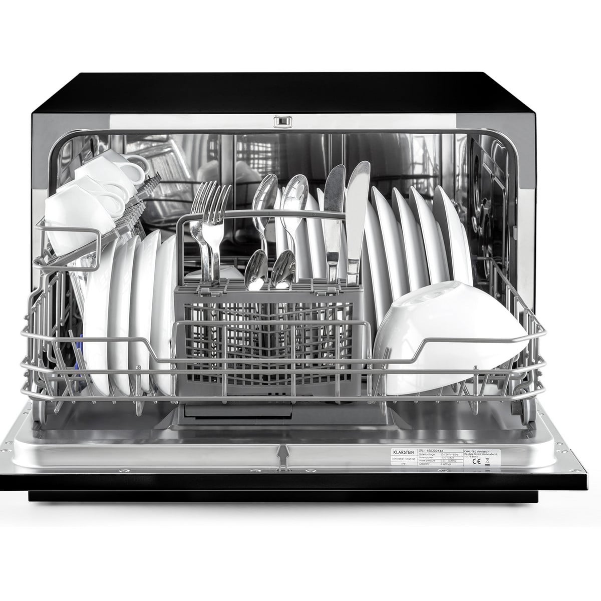 product_10954_1 KLARSTEIN Lavavajillas compacto - KLARSTEIN Havasia UV 6, 55 cm, Negro - Imagen 1