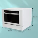 KLARSTEIN Lavavajillas compacto - KLARSTEIN Havasia UV 6 Luminance, 55 cm, Blanco - Imagen 7