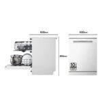 LG Lavavajillas libre instalación 60 cm - LG DF142FW.ABWQEES, 14 servicios, 5 programas, 60 cm, Not available - Imagen 2