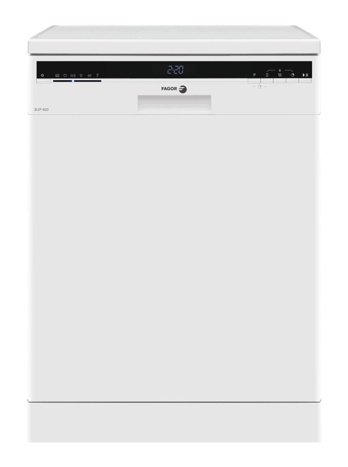 product_10985_1 FAGOR Lavavajillas libre instalación 60 cm - FAGOR 3LVF-623.1, 12 servicios, 6 programas, 598 mm, Blanco - Imagen 1