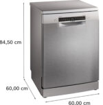 BOSCH Lavavajillas - Bosch SMS4EKI06E, Serie 4, 13 servicios, 6 programas , 60 cm, Home Connect, Silence Plus, Acero antihuellas - Imagen 5