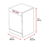 AEG REACONDICIONADO Seminuevo Funcional Lavavajillas - AEG FFB64617ZW, 13 servicios, 8 programas, 60 cm, Sistema AirDry, Blanco - Imagen 2