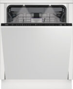BEKO Lavavajillas integrable - Beko BDIN38644D, 16 Servicios, 8 Programas, 59.8 cm, Tercera bandeja, CornerIntense, DeepWash, Sin panelar