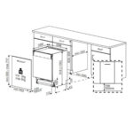 BEKO Lavavajillas integrable - Beko BDIN38644D, 16 Servicios, 8 Programas, 59.8 cm, Tercera bandeja, CornerIntense, DeepWash, Sin panelar - Imagen 2