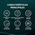 HISENSE Lavavajillas integrable - Hisense HV673A65, 16 servicios, 7 programas, 59.8 cm, Tercera Bandejea, Wi Fi, Sin Panelar - Imagen 3