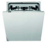 WHIRLPOOL Lavavajillas integrable - Whirlpool WI 7020 PF, 14 cubiertos, 8 programas, 60 cm, Tercera bandeja, PowerClean Pro, Sin panelar