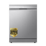 LG Lavavajillas - LG DF587HVS, 10 servicios, 10 programas, 60 cm, Lavado a vapor, Acero antihuellas