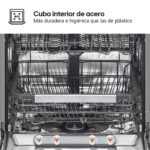 LG Lavavajillas integrable - LG DB597TXS, 14 servicios, 10 programas, 60 cm, TrueSteam™, EasyRack™, Sin panelar - Imagen 7