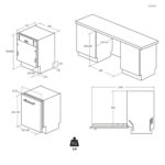 HAIER Lavavajillas integrable - Haier XI 4C4S0SB, 10 Programas, 14 Servicios, Ancho 59.7 cm, Cuba Maxi Tub, Apertura Automática, Sin panelar - Imagen 2