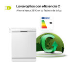 LG Lavavajillas - LG DF355FW, 14 servicios, 9 programas, 60 cm, LED táctil, Tercera bandeja, QuadWash™, ThinQ™, Blanco - Imagen 5