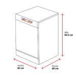 BALAY Lavavajillas - Balay 3VS506IP, 12 servicios, 5 programas, 60 cm, Motor Extra Silencio, Rackmatic 3 niveles, Inox - Imagen 2