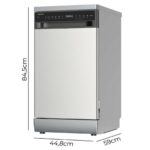 CECOTEC Lavavajillas libre instalación 45 cm - CECOTEC Bolero Aguazero 4350, 44,7 cm, 300 - Imagen 3