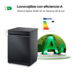LG Lavavajillas - LG DF375HMS, 14 servicios, 10 programas, 60 cm, LED táctil, Tercera bandeja, TrueSteam™, QuadWash™, Acero negro grafito antihuellas - Imagen 5