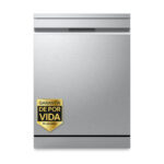 LG REACONDICIONADO Seminuevo Bueno Lavavajillas - LG DF375HVS, 14 servicios, 10 programas, 60 cm, LED táctil, 3a bandeja, TrueSteam™, QuadWash™, Inox