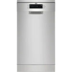 AEG Lavavajillas - AEG FFB62427ZM, 9 servicios, 9 programas, 45 cm, Brazo aspersor doble, Inox
