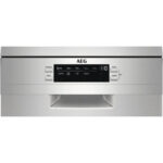AEG Lavavajillas - AEG FFB62427ZM, 9 servicios, 9 programas, 45 cm, Brazo aspersor doble, Inox - Imagen 3