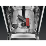 AEG Lavavajillas - AEG FFB62427ZM, 9 servicios, 9 programas, 45 cm, Brazo aspersor doble, Inox - Imagen 7