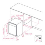 TEKA Lavavajillas integrable - Teka DFI 46710, 12 Servicios, 5 Programas, 59.8 cm Ancho, Media Carga, Función ECO, Sin panelar - Imagen 2