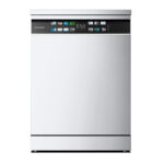 CECOTEC Lavavajillas - Cecotec Bolero Aguazero 6700 B, 15 cubiertos, 14 programas, Motor Inverter Plus, Clase B, Pantalla FullColor XXL, 60 cm, White