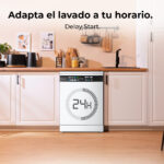 CECOTEC Lavavajillas - Cecotec Bolero Aguazero 6700 B, 15 cubiertos, 14 programas, Motor Inverter Plus, Clase B, Pantalla FullColor XXL, 60 cm, White - Imagen 7